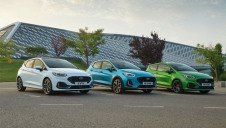 Pictured: Ford's new Fiesta design, a hybrid version of the hatchback
